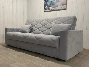 Диван Престиж-15 (НПБ+МДФ) велюр Sensey silver в Кудымкаре - kudymkar.mebel24.online | фото
