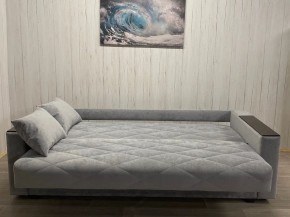 Диван Престиж-15 (НПБ+МДФ) велюр Sensey silver в Кудымкаре - kudymkar.mebel24.online | фото 3