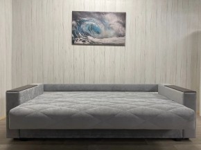Диван Престиж-15 (НПБ+МДФ) велюр Sensey silver в Кудымкаре - kudymkar.mebel24.online | фото 5