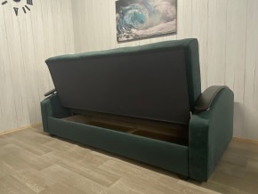 Диван Престиж-16 (НПБ+МДФ) велюр Sensey bottle green в Кудымкаре - kudymkar.mebel24.online | фото 2