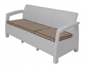 Диван Yalta Premium Sofa 3 Set (Ялта) белый (+подушки под спину) в Кудымкаре - kudymkar.mebel24.online | фото 1