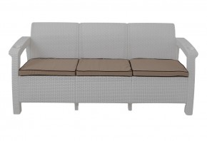 Диван Yalta Premium Sofa 3 Set (Ялта) белый (+подушки под спину) в Кудымкаре - kudymkar.mebel24.online | фото 2