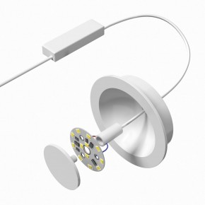 DK2700-WH Встраиваемый светильник, IP 20, 7 Вт, LED 3000, белый, алюминий в Кудымкаре - kudymkar.mebel24.online | фото 5