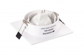 DK3021-WH Встраиваемый светильник, IP 20, 10 Вт, GU5.3, LED, белый, пластик в Кудымкаре - kudymkar.mebel24.online | фото 3