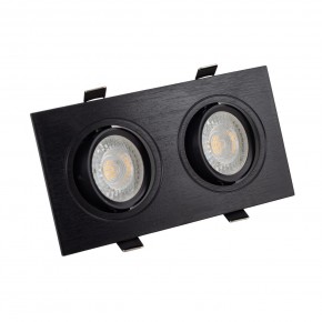 DK3022-BK Встраиваемый светильник, IP 20, 10 Вт, GU5.3, LED, черный, пластик в Кудымкаре - kudymkar.mebel24.online | фото 1