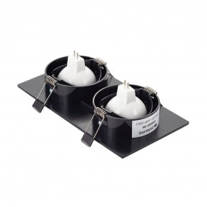 DK3022-BK Встраиваемый светильник, IP 20, 10 Вт, GU5.3, LED, черный, пластик в Кудымкаре - kudymkar.mebel24.online | фото 3