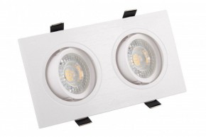 DK3022-WH Встраиваемый светильник, IP 20, 10 Вт, GU5.3, LED, белый, пластик в Кудымкаре - kudymkar.mebel24.online | фото 1