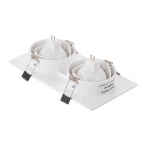 DK3022-WH Встраиваемый светильник, IP 20, 10 Вт, GU5.3, LED, белый, пластик в Кудымкаре - kudymkar.mebel24.online | фото 3