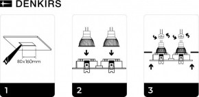 DK3022-WH Встраиваемый светильник, IP 20, 10 Вт, GU5.3, LED, белый, пластик в Кудымкаре - kudymkar.mebel24.online | фото 6
