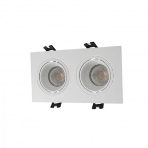 DK3072-WH Встраиваемый светильник, IP 20, 10 Вт, GU5.3, LED, белый/белый, пластик в Кудымкаре - kudymkar.mebel24.online | фото 1