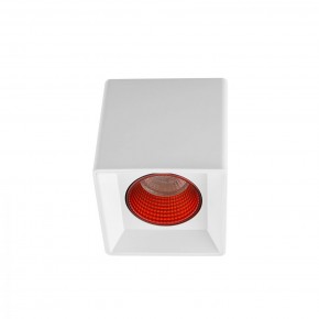 DK3080-WH+RD Светильник накладной IP 20, 10 Вт, GU5.3, LED, белый/красный, пластик в Кудымкаре - kudymkar.mebel24.online | фото 1