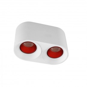 DK3096-WH+RD Светильник накладной IP 20, 10 Вт, GU5.3, LED, белый/красный, пластик в Кудымкаре - kudymkar.mebel24.online | фото 1