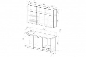 ДЮНА Кухонный гарнитур Макси 2 1800 мм в Кудымкаре - kudymkar.mebel24.online | фото 2