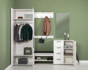 ЭЙР прихожая (модульная) Белый Шагрень в Кудымкаре - kudymkar.mebel24.online | фото 2