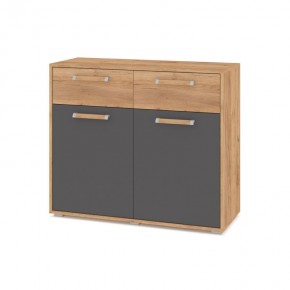 ФЛОРИДА Ф42 Комод (дуб золотой/графит) в Кудымкаре - kudymkar.mebel24.online | фото