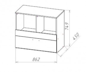 ГЕОМЕТРИЯ ГМТ.08 комод в Кудымкаре - kudymkar.mebel24.online | фото 2