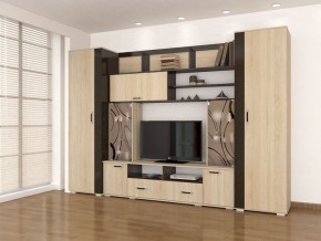 Гостиная Оскар-18-2 дуб сонома-венге в Кудымкаре - kudymkar.mebel24.online | фото