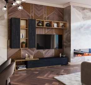 ХЛОЯ Гостиная (Дуб Вотан/Обсидиан) модульная в Кудымкаре - kudymkar.mebel24.online | фото 11