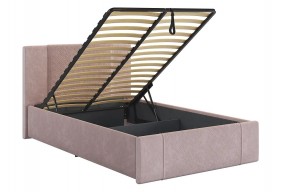 ХЛОЯ Кровать 1200 с ПМ (нежно-розовый велюр) в Кудымкаре - kudymkar.mebel24.online | фото