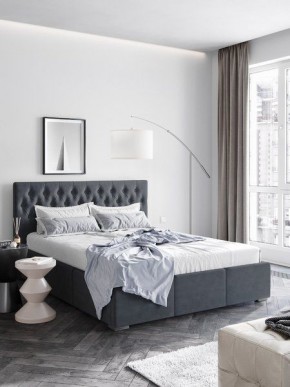 Интерьерная Кровать Октавия Серый 1400x2000 в Кудымкаре - kudymkar.mebel24.online | фото