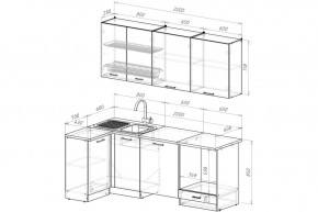 ЖАСМИН Кухонный гарнитур Прайм 400 (1100*2000 мм) в Кудымкаре - kudymkar.mebel24.online | фото 2