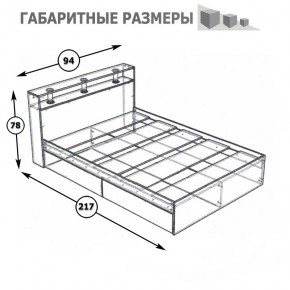 Камелия Кровать 0900, цвет белый, ШхГхВ 93,5х217х78,2 см., сп.м. 900х2000 мм., без матраса, основание есть в Кудымкаре - kudymkar.mebel24.online | фото 5