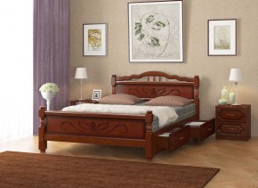 КАРИНА-5 Кровать из массива 1400 с 2-мя ящиками в Кудымкаре - kudymkar.mebel24.online | фото 3