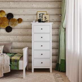 Комод 05 Кантри белый с пятью ящиками в Кудымкаре - kudymkar.mebel24.online | фото 4
