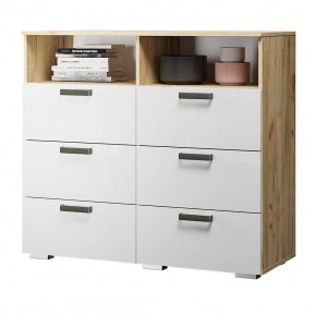 Комод Азаро (Крафт/Белый глянец) в Кудымкаре - kudymkar.mebel24.online | фото 1