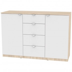 Комод K-93x135x45-1-TR (Белый) Калисто в Кудымкаре - kudymkar.mebel24.online | фото