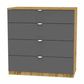 Комод K-93x90x45-1-TR (ДВ-Графит)​​​​​​​ Калисто в Кудымкаре - kudymkar.mebel24.online | фото