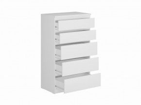 Комод КАСТОР с пятью ящиками, цвет белый в Кудымкаре - kudymkar.mebel24.online | фото 2