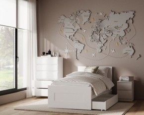 Комод КАСТОР с пятью ящиками, цвет белый в Кудымкаре - kudymkar.mebel24.online | фото 3