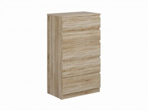 Комод КАСТОР с пятью ящиками, цвет Дуб Сонома в Кудымкаре - kudymkar.mebel24.online | фото