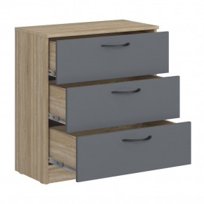 Комод мини Дублин (Дуб Сонома/Графит) в Кудымкаре - kudymkar.mebel24.online | фото 2