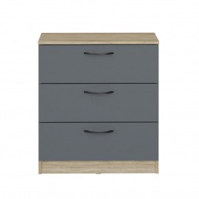 Комод мини Дублин (Дуб Сонома/Графит) в Кудымкаре - kudymkar.mebel24.online | фото 3