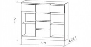НИЦЦА-6 Комод (НЦ.06) в Кудымкаре - kudymkar.mebel24.online | фото 2