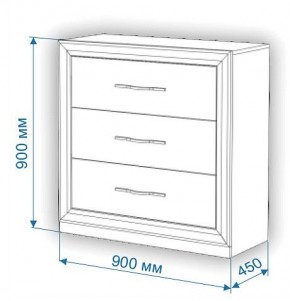 Комод Нобиле Км-90/45 в Кудымкаре - kudymkar.mebel24.online | фото 3