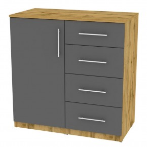 Комод "Калисто (K17)" ручка рейлинг (ДВ-Графит) в Кудымкаре - kudymkar.mebel24.online | фото