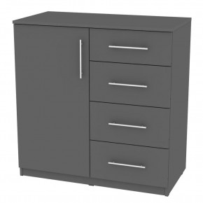 Комод "Калисто (K17)" ручка рейлинг (Графит) в Кудымкаре - kudymkar.mebel24.online | фото