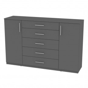 Комод "Калисто (K34)" ручка рейлинг (Графит) в Кудымкаре - kudymkar.mebel24.online | фото