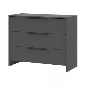 КАМЕЛИЯ 1 Серия 2 Комод 3 ящика Графит серый в Кудымкаре - kudymkar.mebel24.online | фото 2