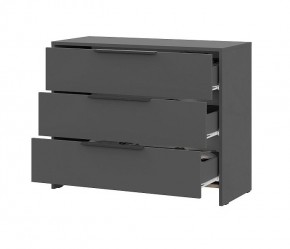 КАМЕЛИЯ 1 Серия 2 Комод 3 ящика Графит серый в Кудымкаре - kudymkar.mebel24.online | фото 3