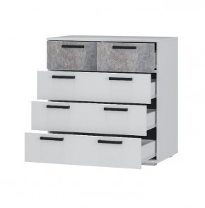 Комод Стандарт-5 NEW (белый/цемент светлый) в Кудымкаре - kudymkar.mebel24.online | фото 2