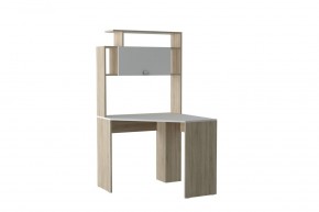 Компьютерный стол №11 (Дуб Сонома/Белый глянец) в Кудымкаре - kudymkar.mebel24.online | фото 3