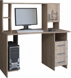 Компьютерный стол КЛ №6.4 (дуб баррик) в Кудымкаре - kudymkar.mebel24.online | фото