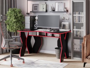 Компьютерный стол КЛ №9.0 (Черный/Красный) в Кудымкаре - kudymkar.mebel24.online | фото 4
