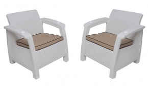 Комплект на балкон Yalta Balcony Set (Ялта) белый в Кудымкаре - kudymkar.mebel24.online | фото 4