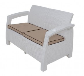 Комплект уличной мебели Yalta Premium Terrace Set (Ялта) белый (+подушки под спину) в Кудымкаре - kudymkar.mebel24.online | фото 2