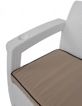 Комплект уличной мебели Yalta Premium Terrace Set (Ялта) белый (+подушки под спину) в Кудымкаре - kudymkar.mebel24.online | фото 5